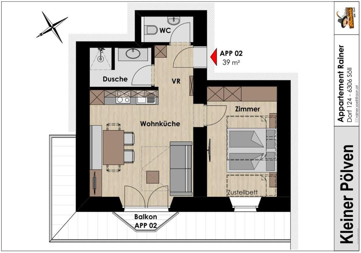 Apartment Rainer - Mittendrin Зёлль Экстерьер фото