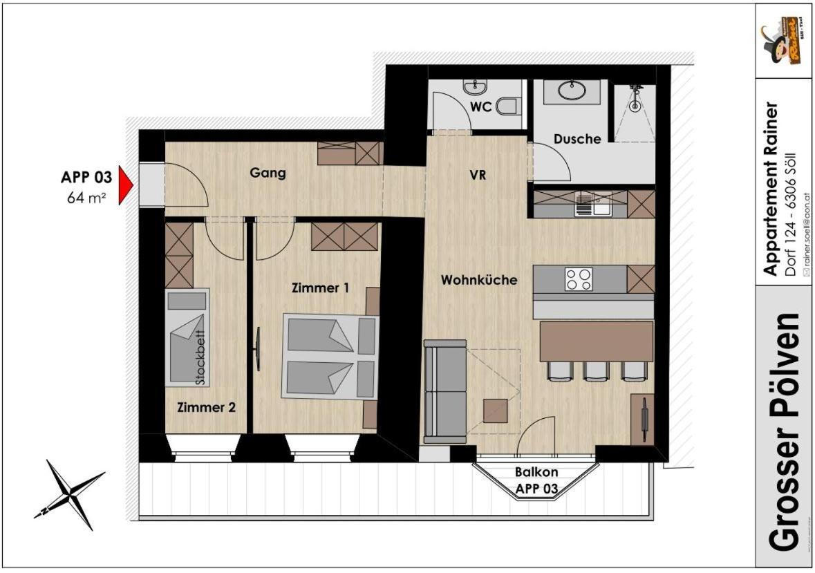 Apartment Rainer - Mittendrin Зёлль Экстерьер фото